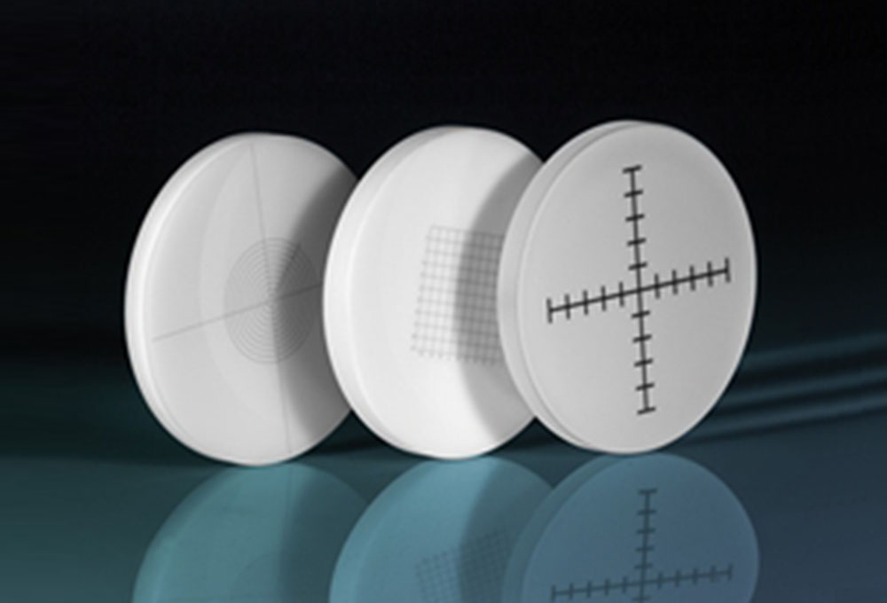 White Ivory Glass Reticle Targets